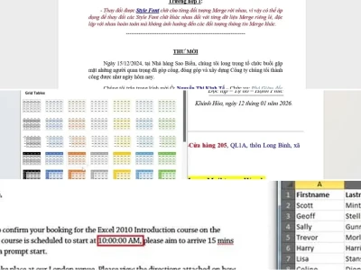 Sửa Lỗi Font Chữ Trong Mail Merge Cứu Vãn Tài Liệu Của Bạn
