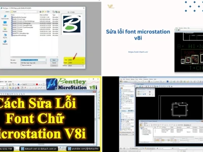 Sửa lỗi font MicroStation V8 trên Win 10: Nguyên nhân & Giải pháp gai góc