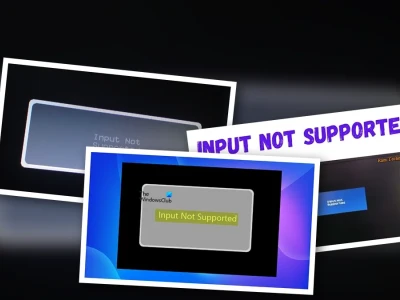 Sửa Lỗi Input Not Supported Win 10 Màn Hình Đen Bí Ẩn