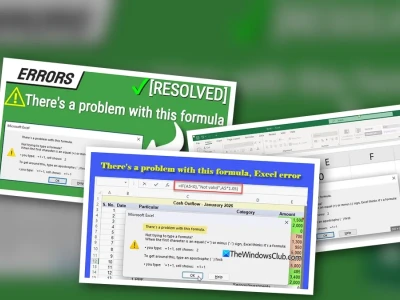 Sửa lỗi 'There's a Problem with this Formula' trong Excel: Hướng dẫn chi tiết