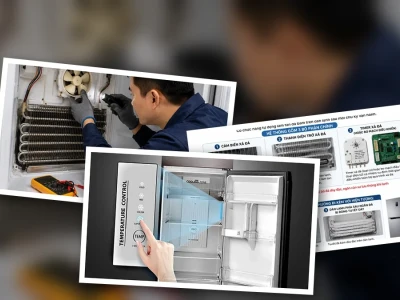 Sửa lỗi tủ lạnh không đông đá không rơi đá kêu tít tít chảy nước
