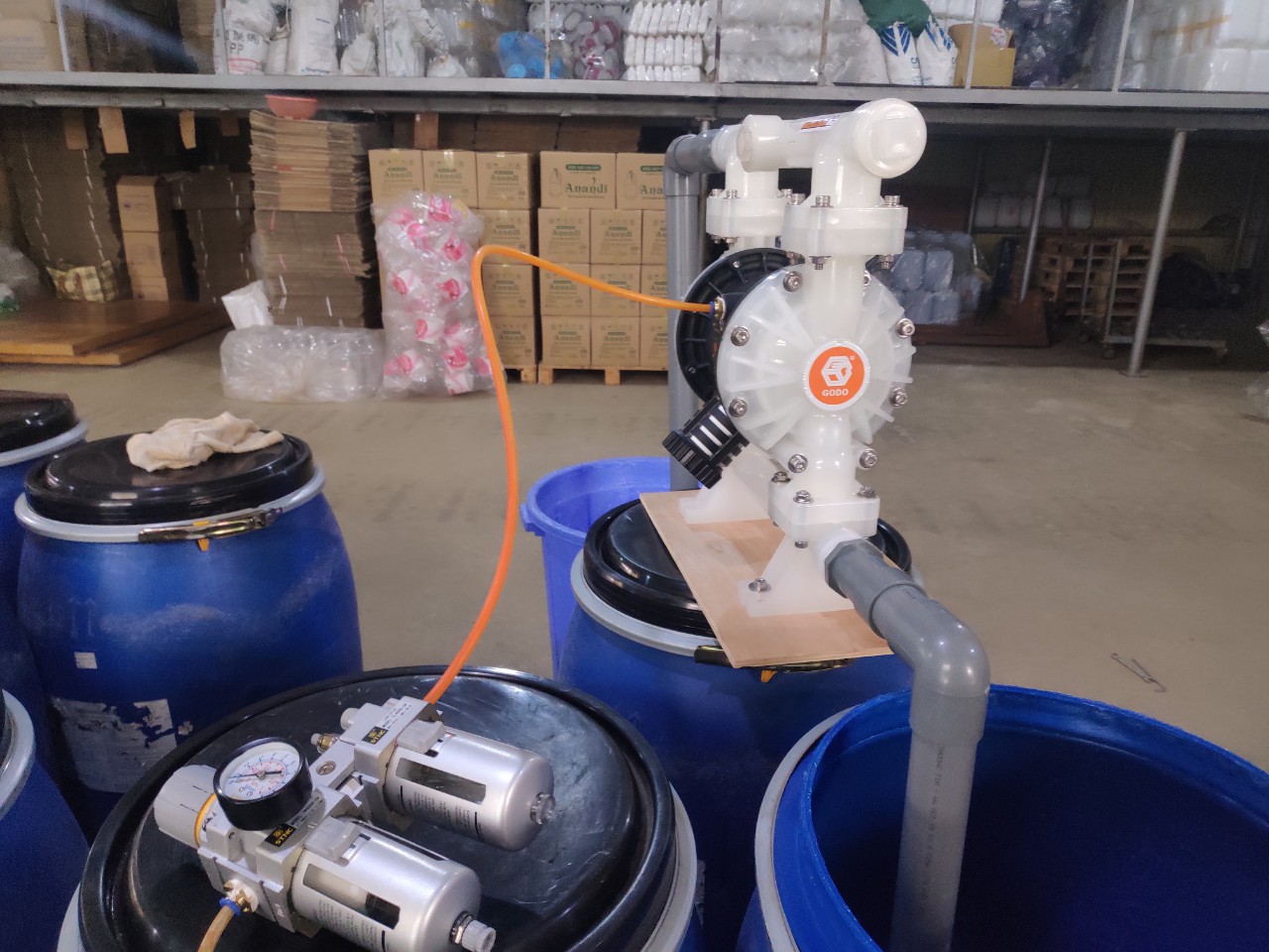 Thông tin về máy bơm thực phẩm khí nén?